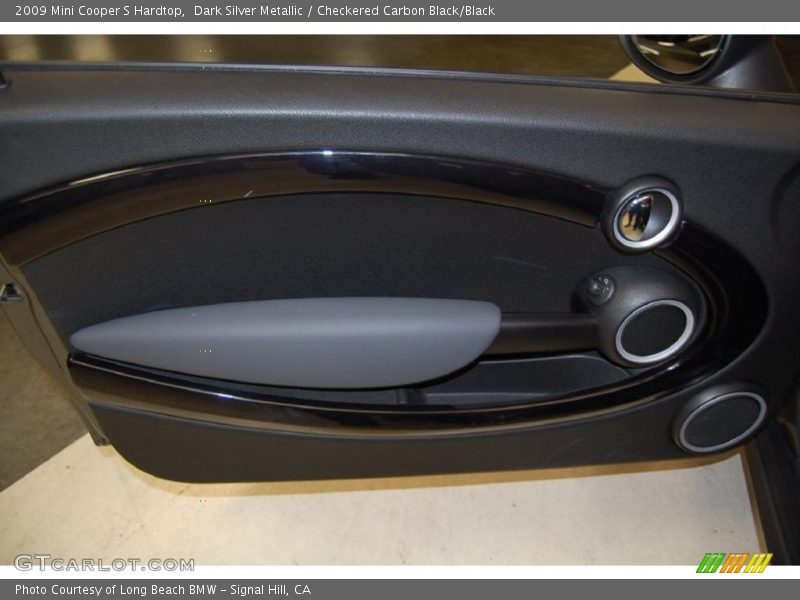 Dark Silver Metallic / Checkered Carbon Black/Black 2009 Mini Cooper S Hardtop