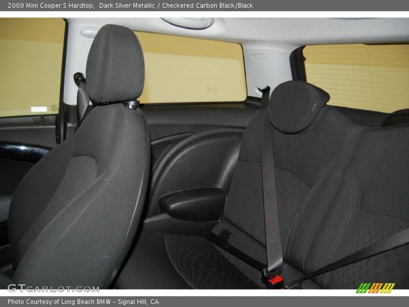 Dark Silver Metallic / Checkered Carbon Black/Black 2009 Mini Cooper S Hardtop