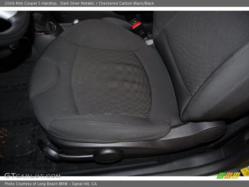 Dark Silver Metallic / Checkered Carbon Black/Black 2009 Mini Cooper S Hardtop