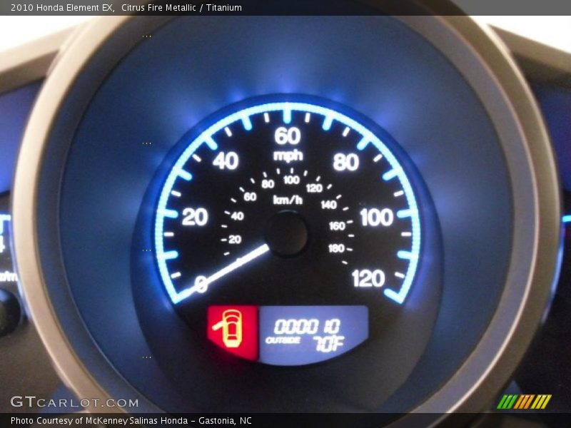 Citrus Fire Metallic / Titanium 2010 Honda Element EX