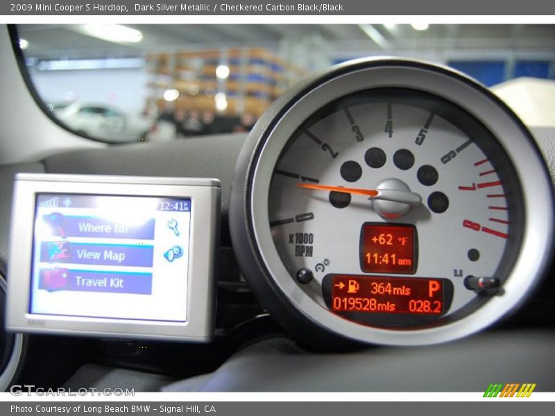Dark Silver Metallic / Checkered Carbon Black/Black 2009 Mini Cooper S Hardtop