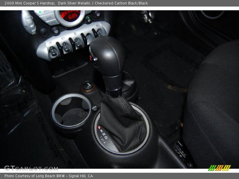 Dark Silver Metallic / Checkered Carbon Black/Black 2009 Mini Cooper S Hardtop