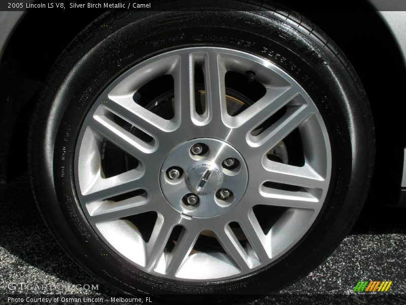 Silver Birch Metallic / Camel 2005 Lincoln LS V8