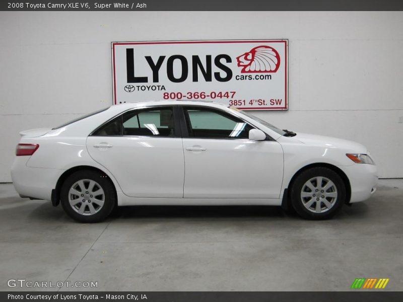 Super White / Ash 2008 Toyota Camry XLE V6