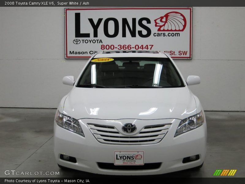 Super White / Ash 2008 Toyota Camry XLE V6
