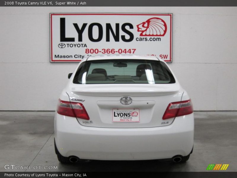 Super White / Ash 2008 Toyota Camry XLE V6