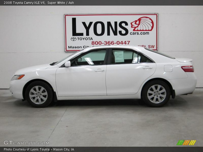 Super White / Ash 2008 Toyota Camry XLE V6