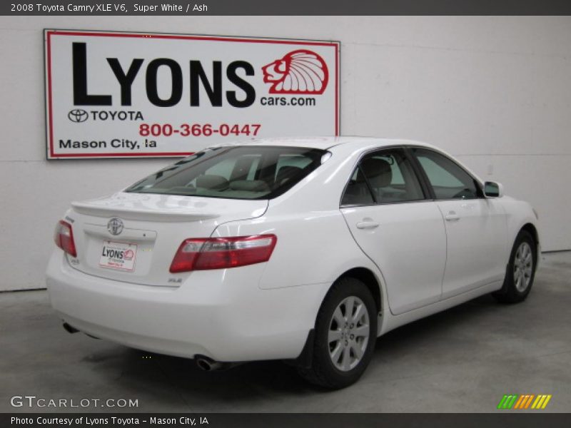 Super White / Ash 2008 Toyota Camry XLE V6