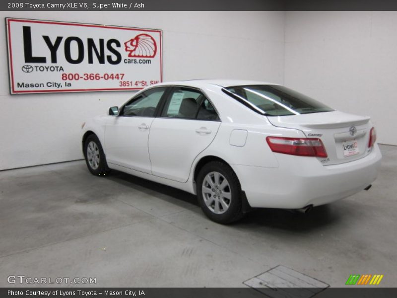 Super White / Ash 2008 Toyota Camry XLE V6