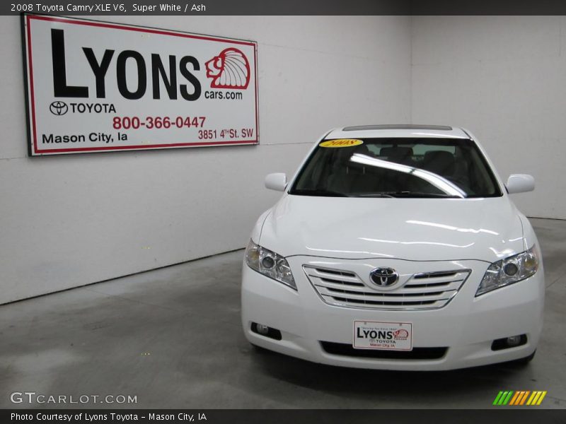 Super White / Ash 2008 Toyota Camry XLE V6