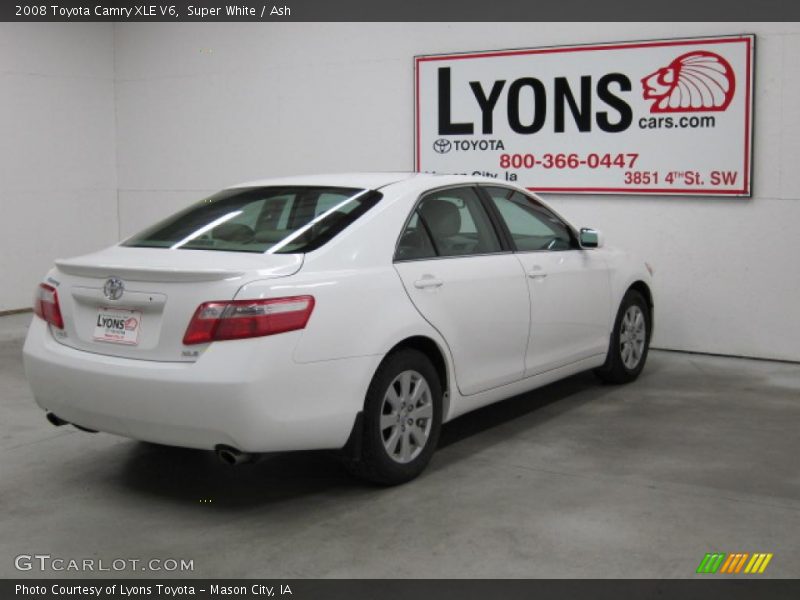 Super White / Ash 2008 Toyota Camry XLE V6