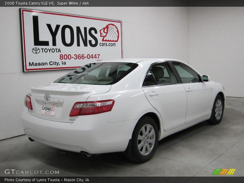 Super White / Ash 2008 Toyota Camry XLE V6