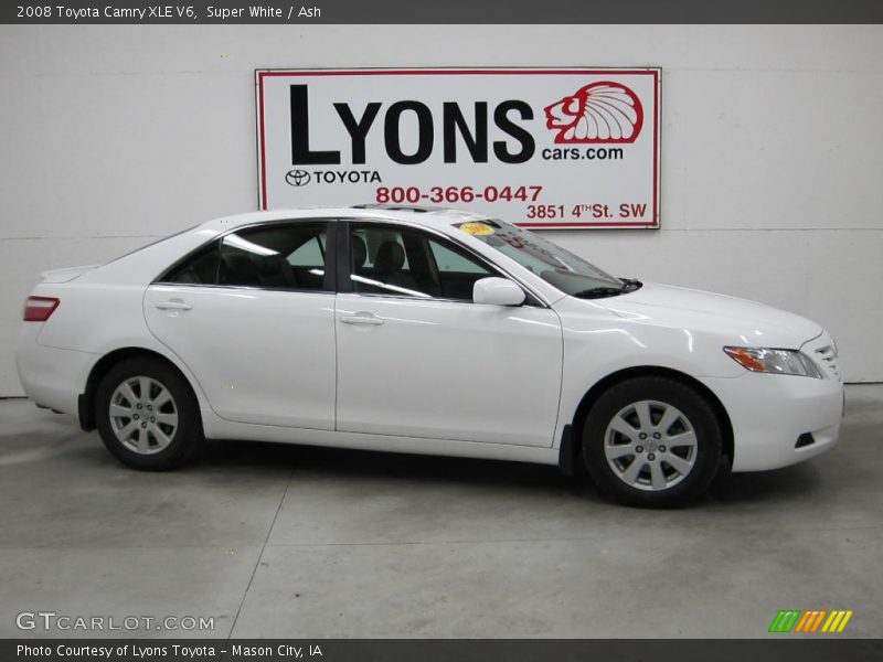 Super White / Ash 2008 Toyota Camry XLE V6