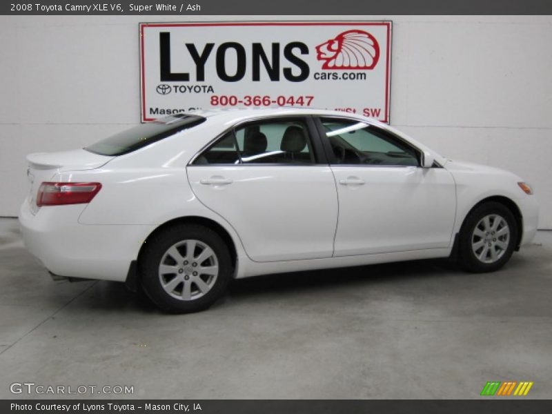 Super White / Ash 2008 Toyota Camry XLE V6