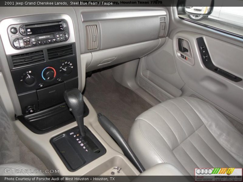 Steel Blue Pearl / Taupe 2001 Jeep Grand Cherokee Laredo