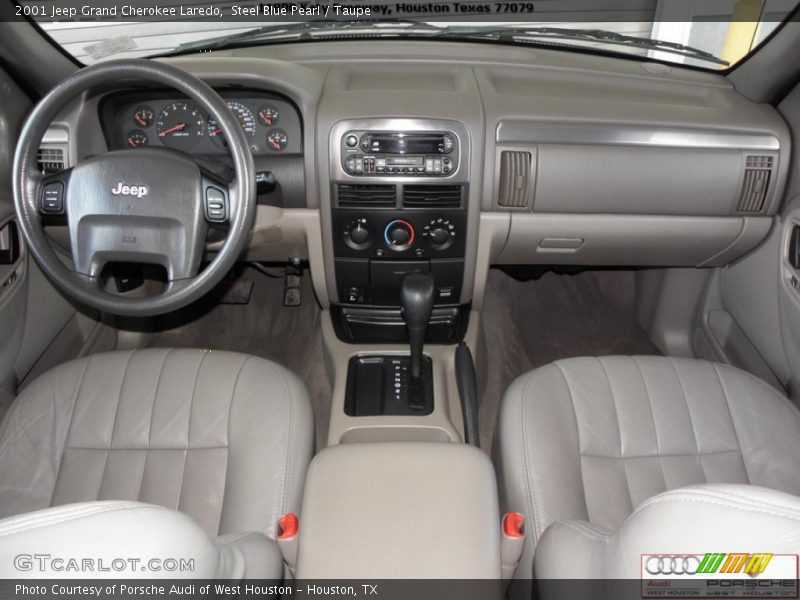 Steel Blue Pearl / Taupe 2001 Jeep Grand Cherokee Laredo