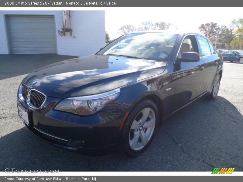 Monaco Blue Metallic / Beige 2008 BMW 5 Series 528xi Sedan