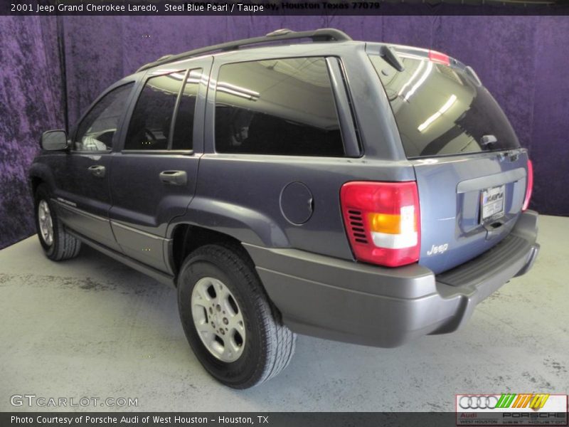 Steel Blue Pearl / Taupe 2001 Jeep Grand Cherokee Laredo