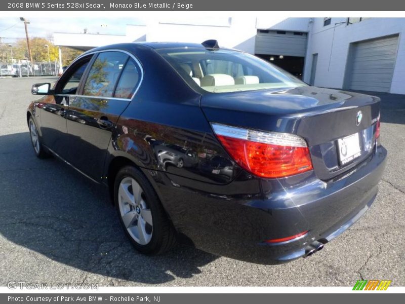 Monaco Blue Metallic / Beige 2008 BMW 5 Series 528xi Sedan