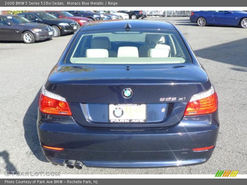 Monaco Blue Metallic / Beige 2008 BMW 5 Series 528xi Sedan
