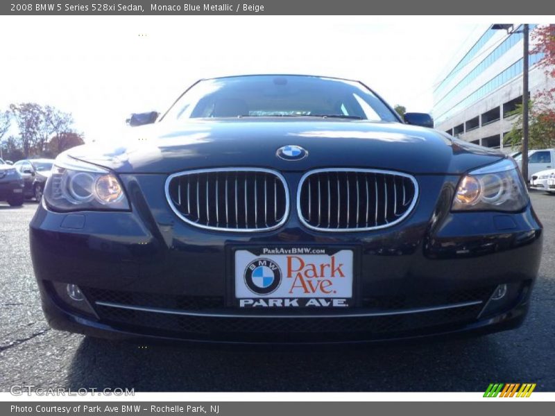 Monaco Blue Metallic / Beige 2008 BMW 5 Series 528xi Sedan