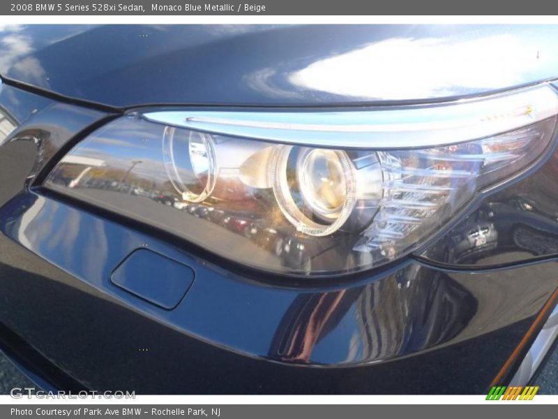 Monaco Blue Metallic / Beige 2008 BMW 5 Series 528xi Sedan