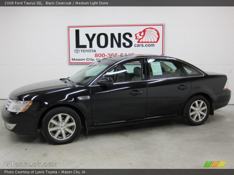 Black Clearcoat / Medium Light Stone 2008 Ford Taurus SEL