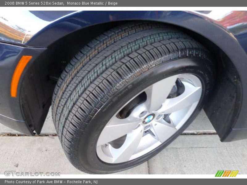 Monaco Blue Metallic / Beige 2008 BMW 5 Series 528xi Sedan