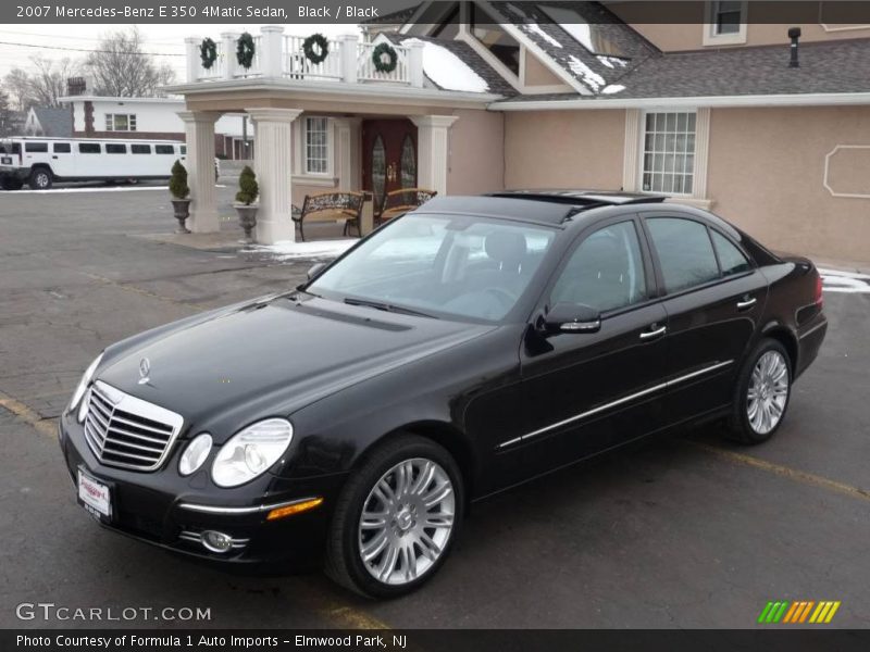 Black / Black 2007 Mercedes-Benz E 350 4Matic Sedan