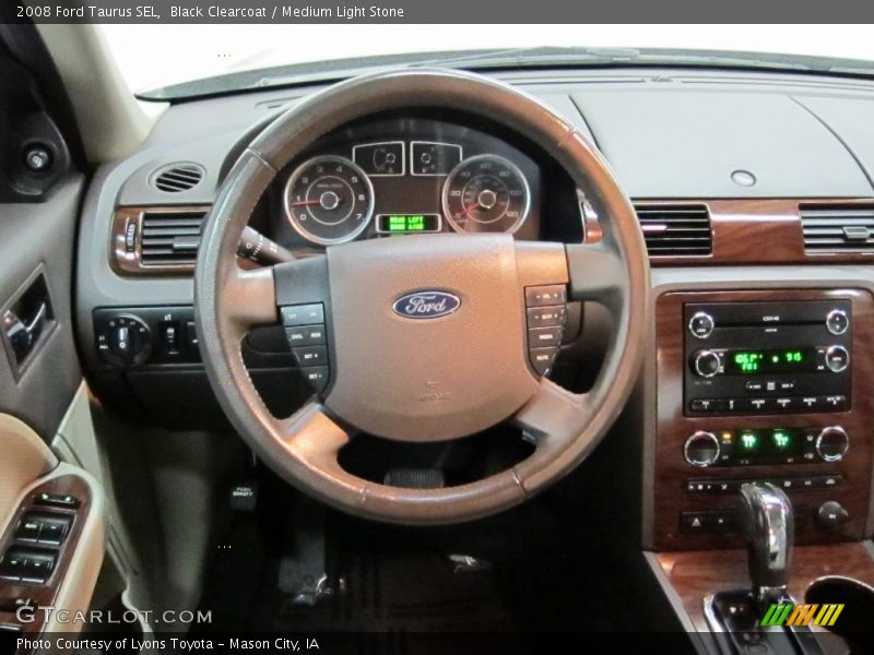Black Clearcoat / Medium Light Stone 2008 Ford Taurus SEL