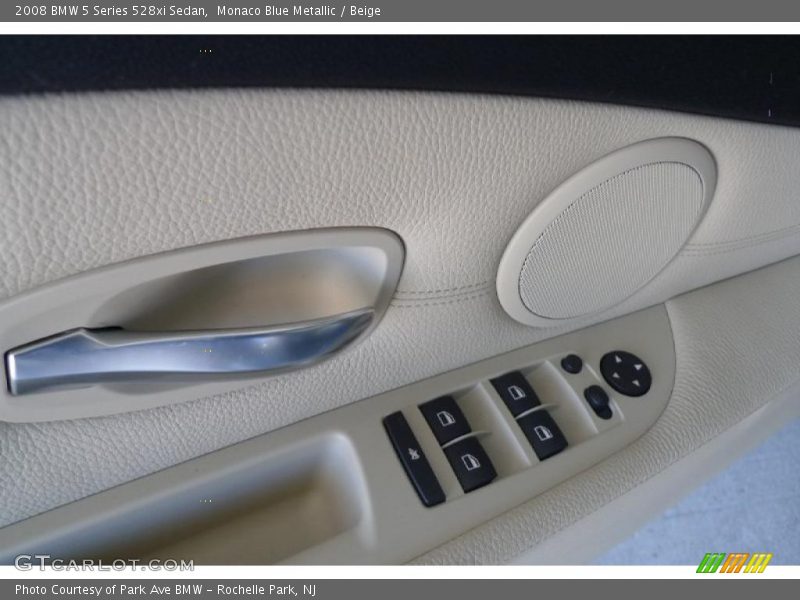 Monaco Blue Metallic / Beige 2008 BMW 5 Series 528xi Sedan