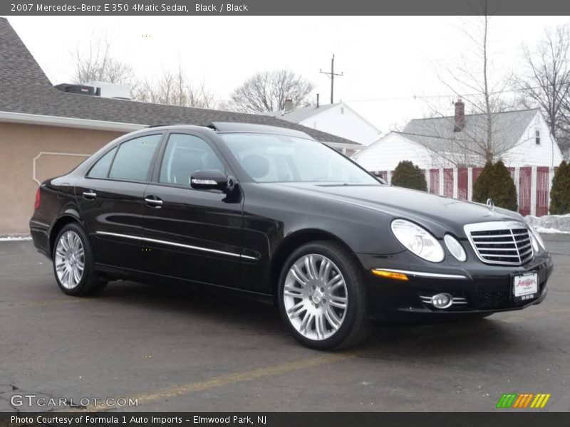 Black / Black 2007 Mercedes-Benz E 350 4Matic Sedan