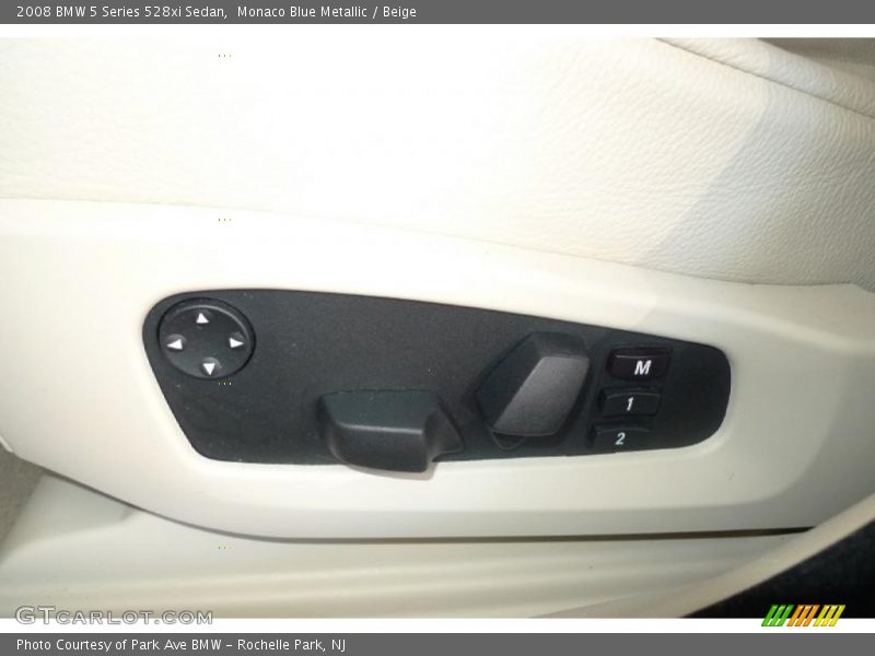 Monaco Blue Metallic / Beige 2008 BMW 5 Series 528xi Sedan