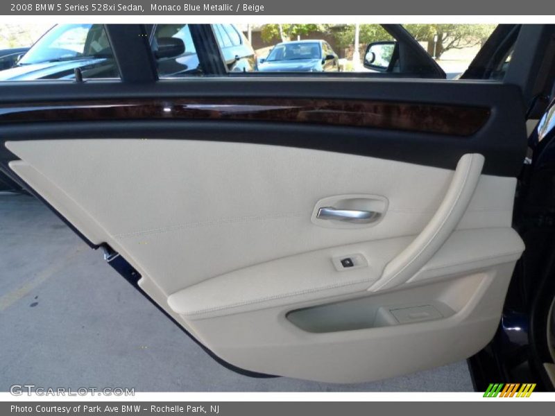 Monaco Blue Metallic / Beige 2008 BMW 5 Series 528xi Sedan