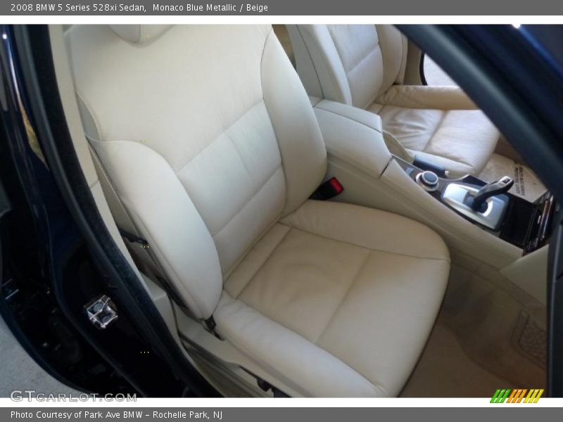Monaco Blue Metallic / Beige 2008 BMW 5 Series 528xi Sedan