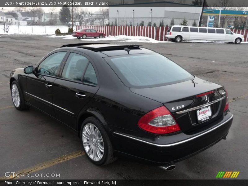 Black / Black 2007 Mercedes-Benz E 350 4Matic Sedan