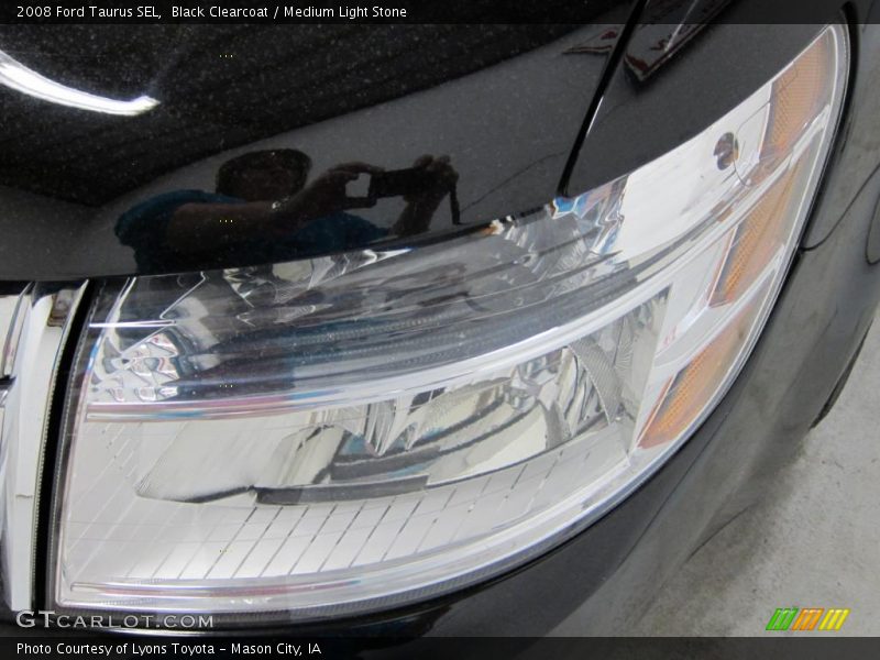 Black Clearcoat / Medium Light Stone 2008 Ford Taurus SEL