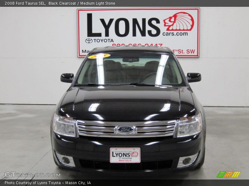 Black Clearcoat / Medium Light Stone 2008 Ford Taurus SEL