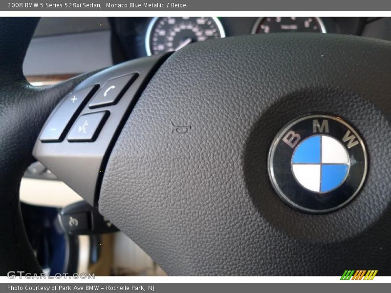 Monaco Blue Metallic / Beige 2008 BMW 5 Series 528xi Sedan