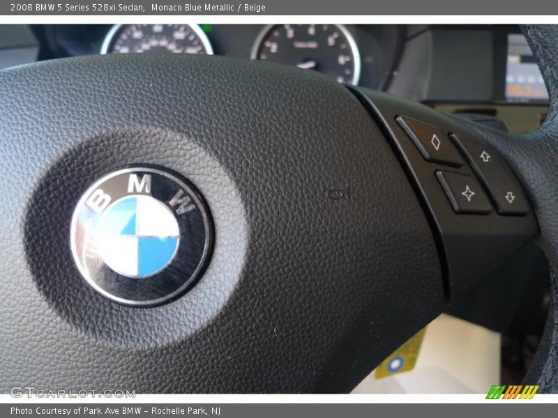 Monaco Blue Metallic / Beige 2008 BMW 5 Series 528xi Sedan
