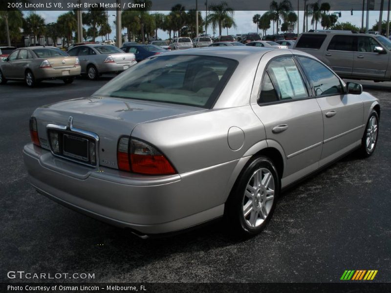 Silver Birch Metallic / Camel 2005 Lincoln LS V8