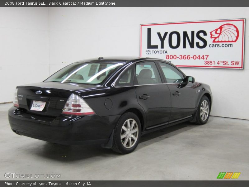 Black Clearcoat / Medium Light Stone 2008 Ford Taurus SEL