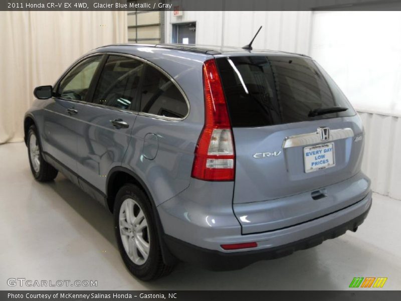 Glacier Blue Metallic / Gray 2011 Honda CR-V EX 4WD