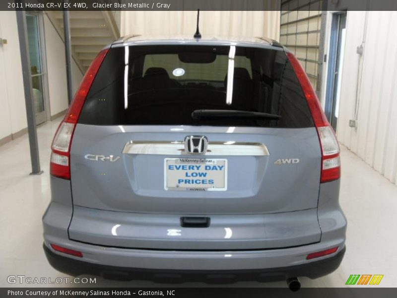 Glacier Blue Metallic / Gray 2011 Honda CR-V EX 4WD