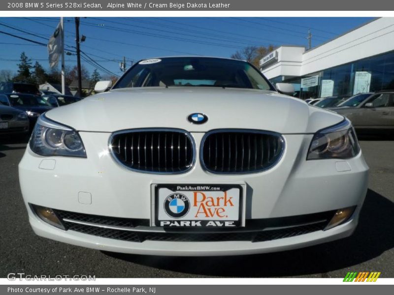 Alpine White / Cream Beige Dakota Leather 2008 BMW 5 Series 528xi Sedan