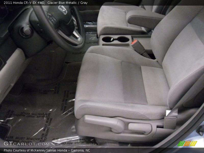 Glacier Blue Metallic / Gray 2011 Honda CR-V EX 4WD