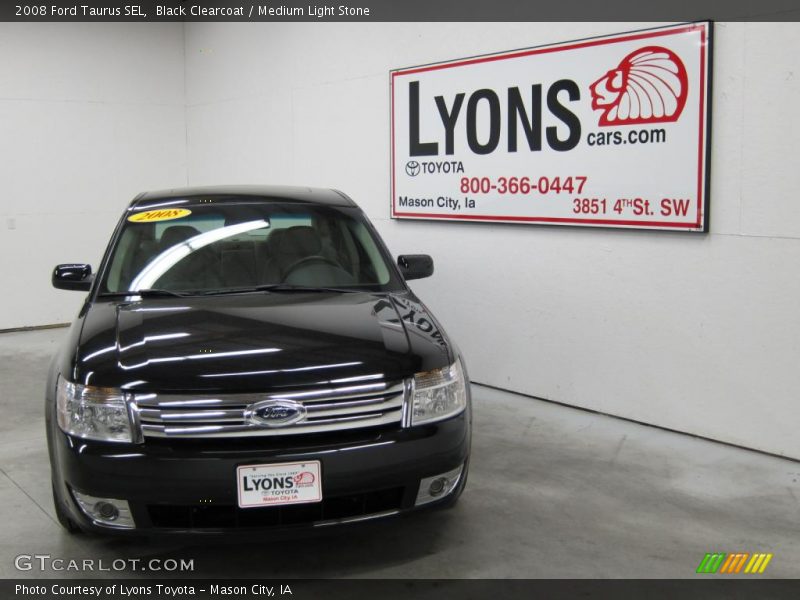 Black Clearcoat / Medium Light Stone 2008 Ford Taurus SEL