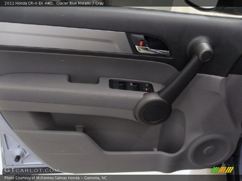 Glacier Blue Metallic / Gray 2011 Honda CR-V EX 4WD