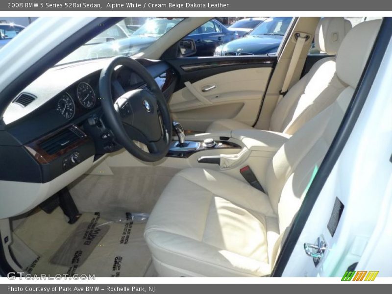  2008 5 Series 528xi Sedan Cream Beige Dakota Leather Interior