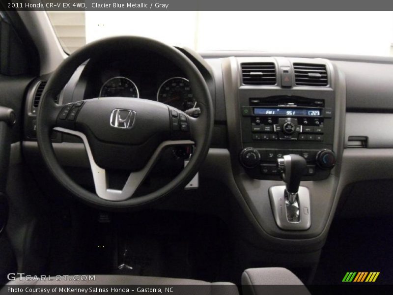 Glacier Blue Metallic / Gray 2011 Honda CR-V EX 4WD